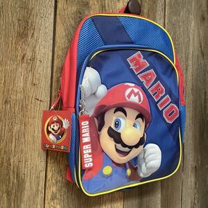 NEW!‎ Nintendo Super Mario Bros. 17" Backpack Book Bag with padded Laptop Sleeve